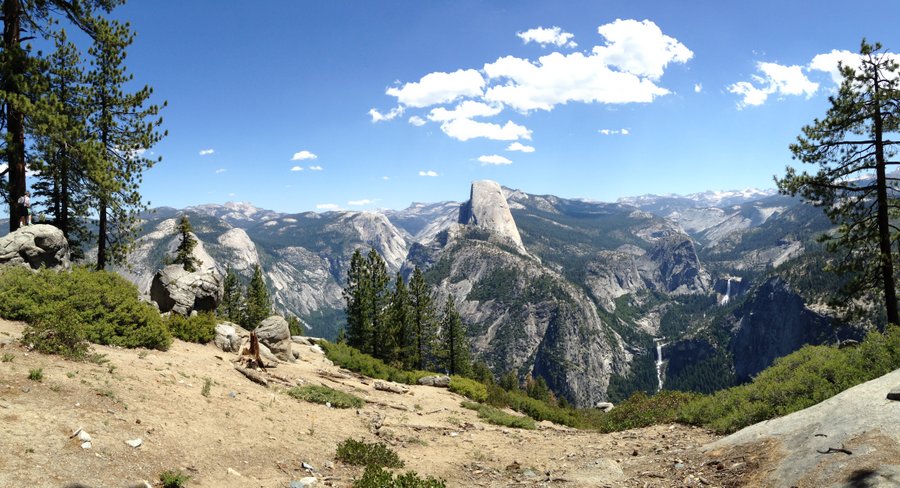 Yosemite-HalfDome-Falls-Panorama-YExplore-DeGrazio-Jun2014