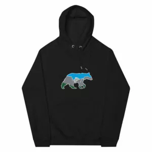 unisex eco raglan hoodie black front 63b8cecde994b.jpg